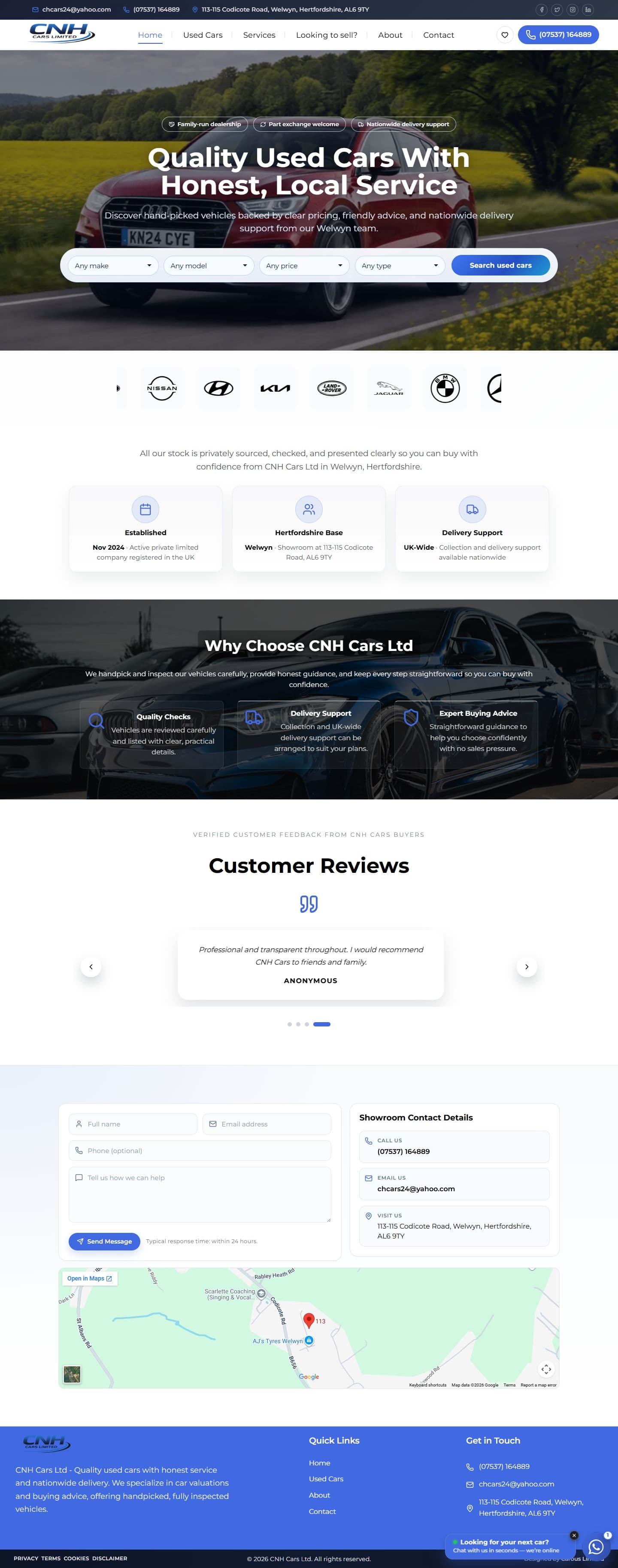 cnhcars.co.uk — dealer website by Carous