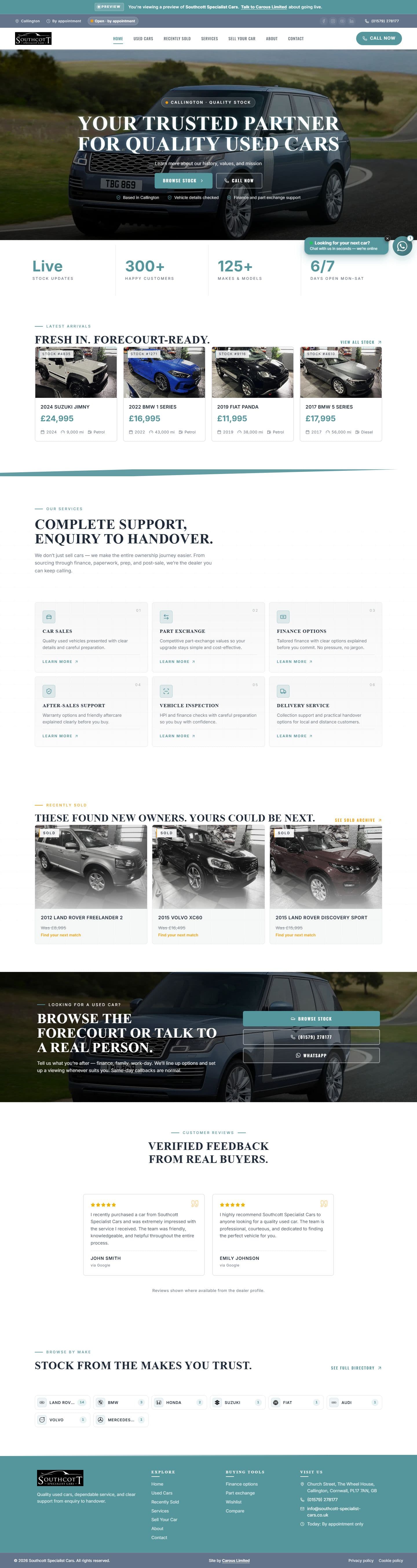 Rugged Auto — dealer website by Carous